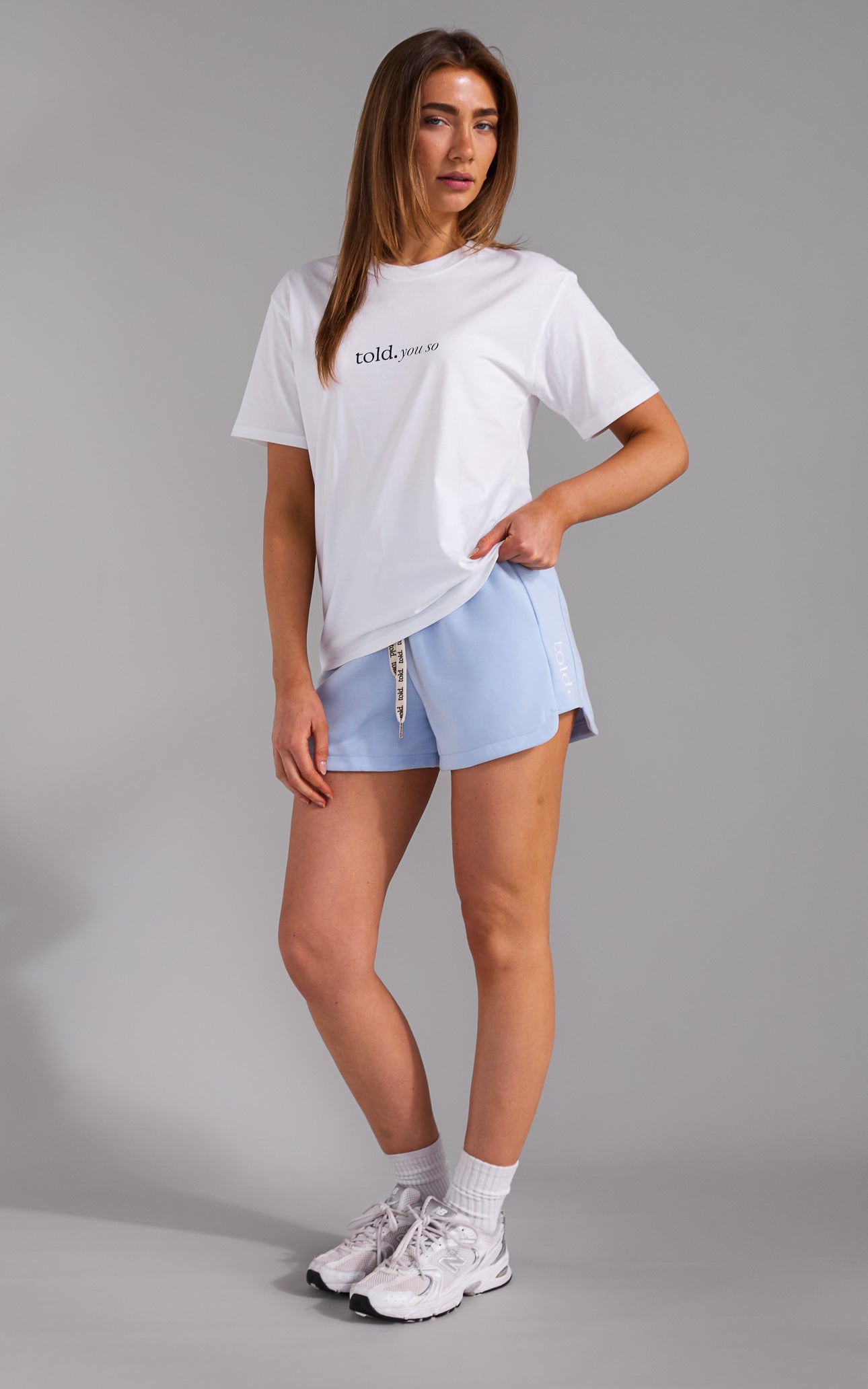 Ella Cropped Tee - Bone