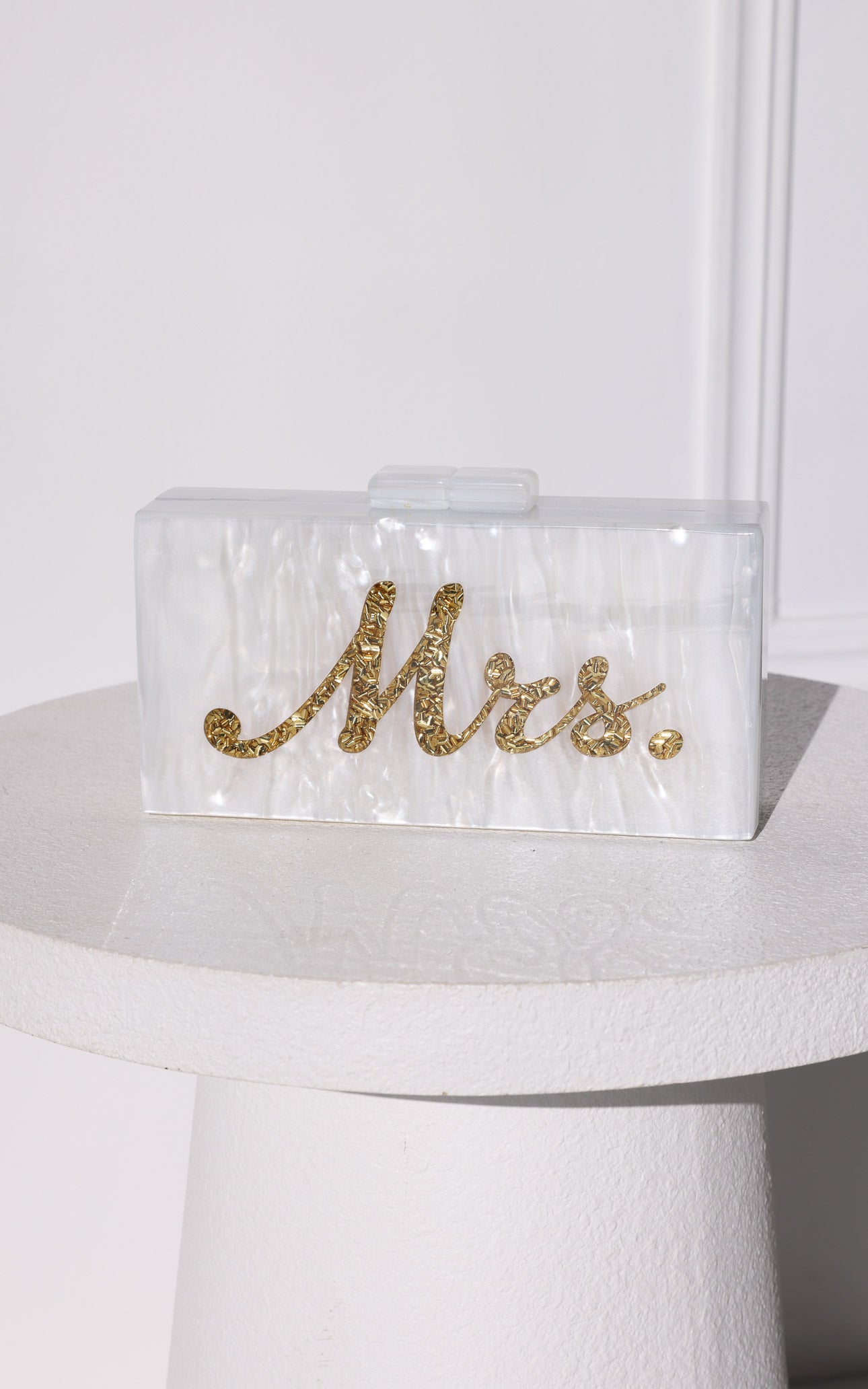 Eternity Clutch Bag - Gold Mrs
