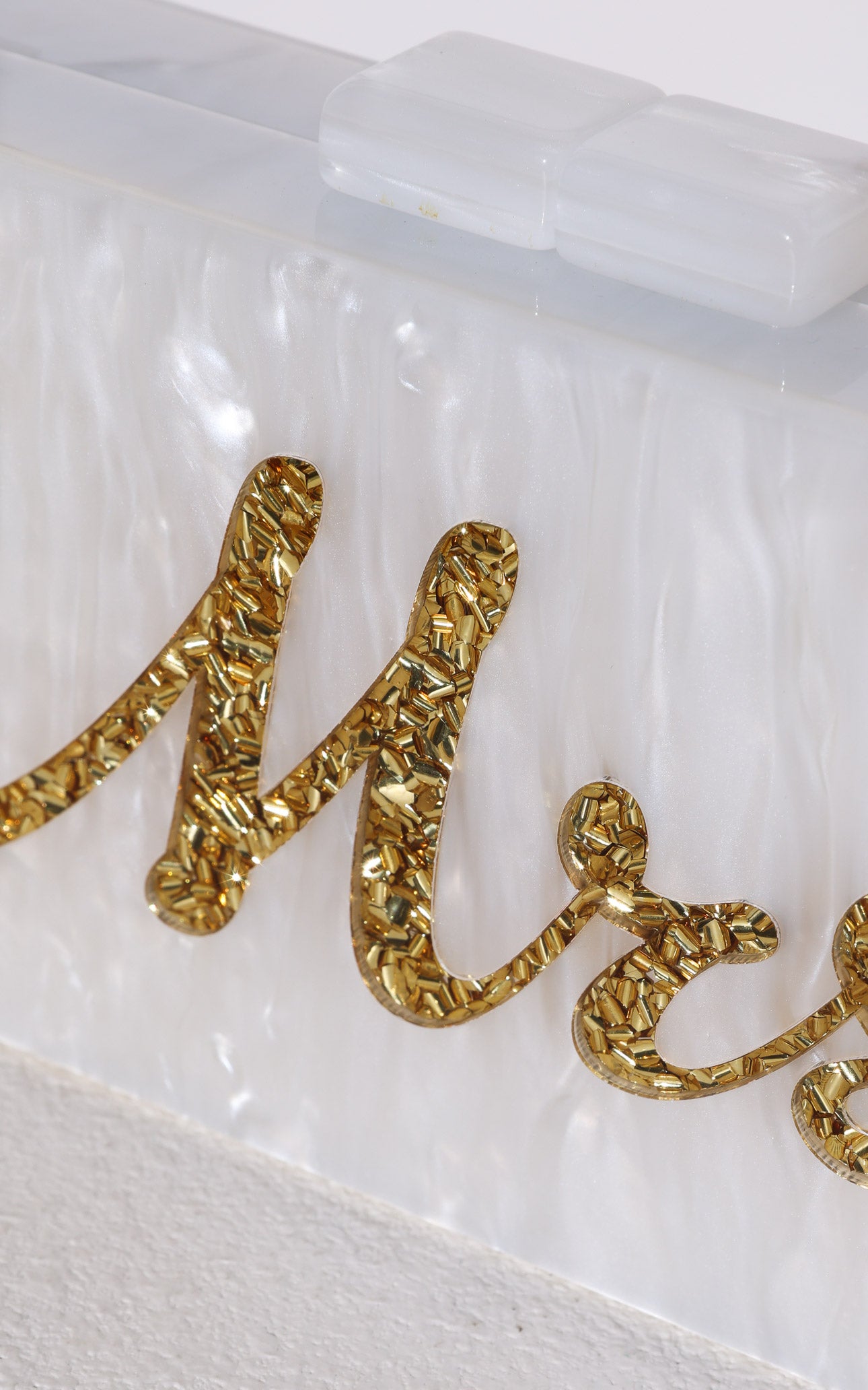 Eternity Clutch Bag - Gold Mrs
