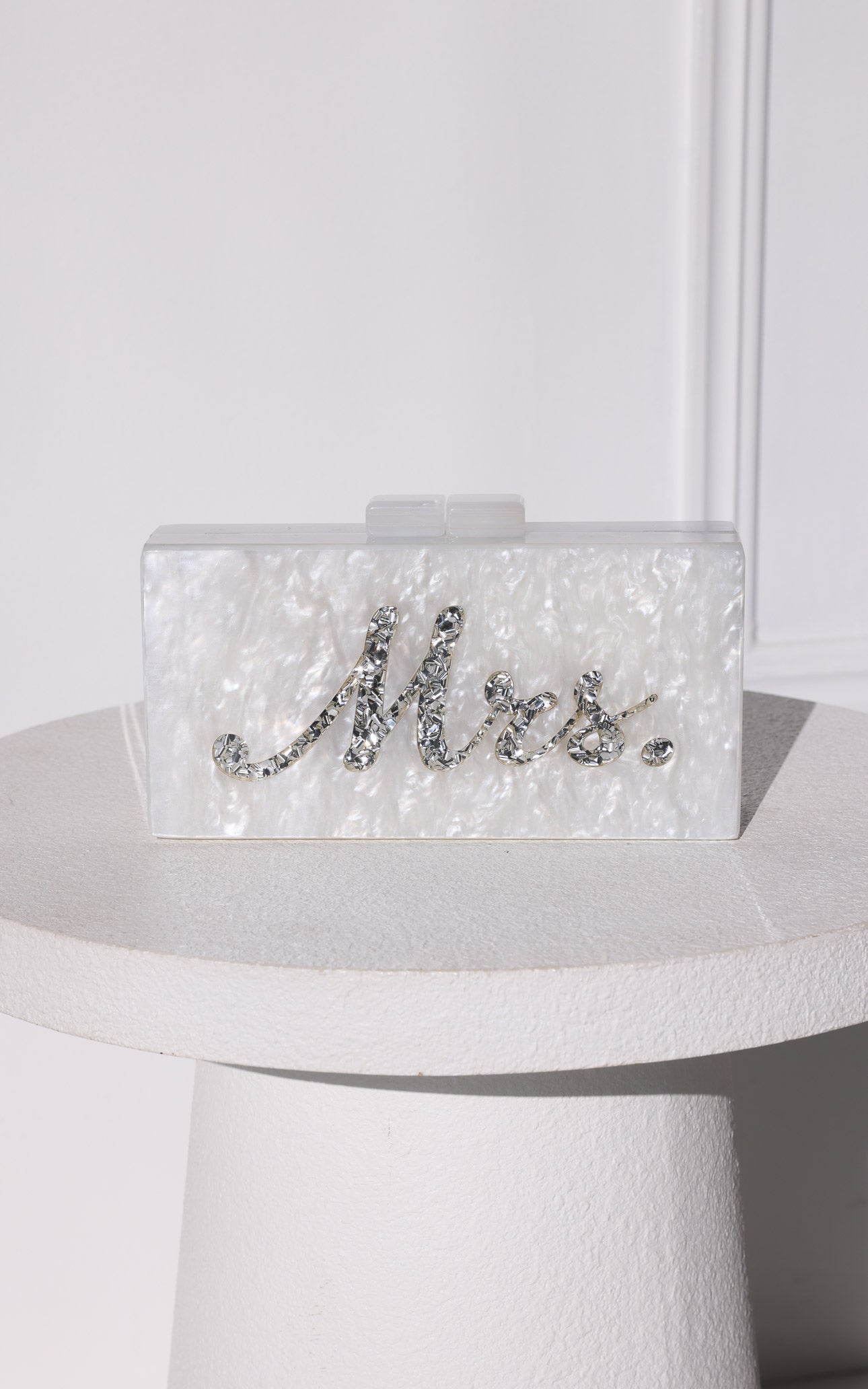 Eternity Clutch Bag - Silver Mrs