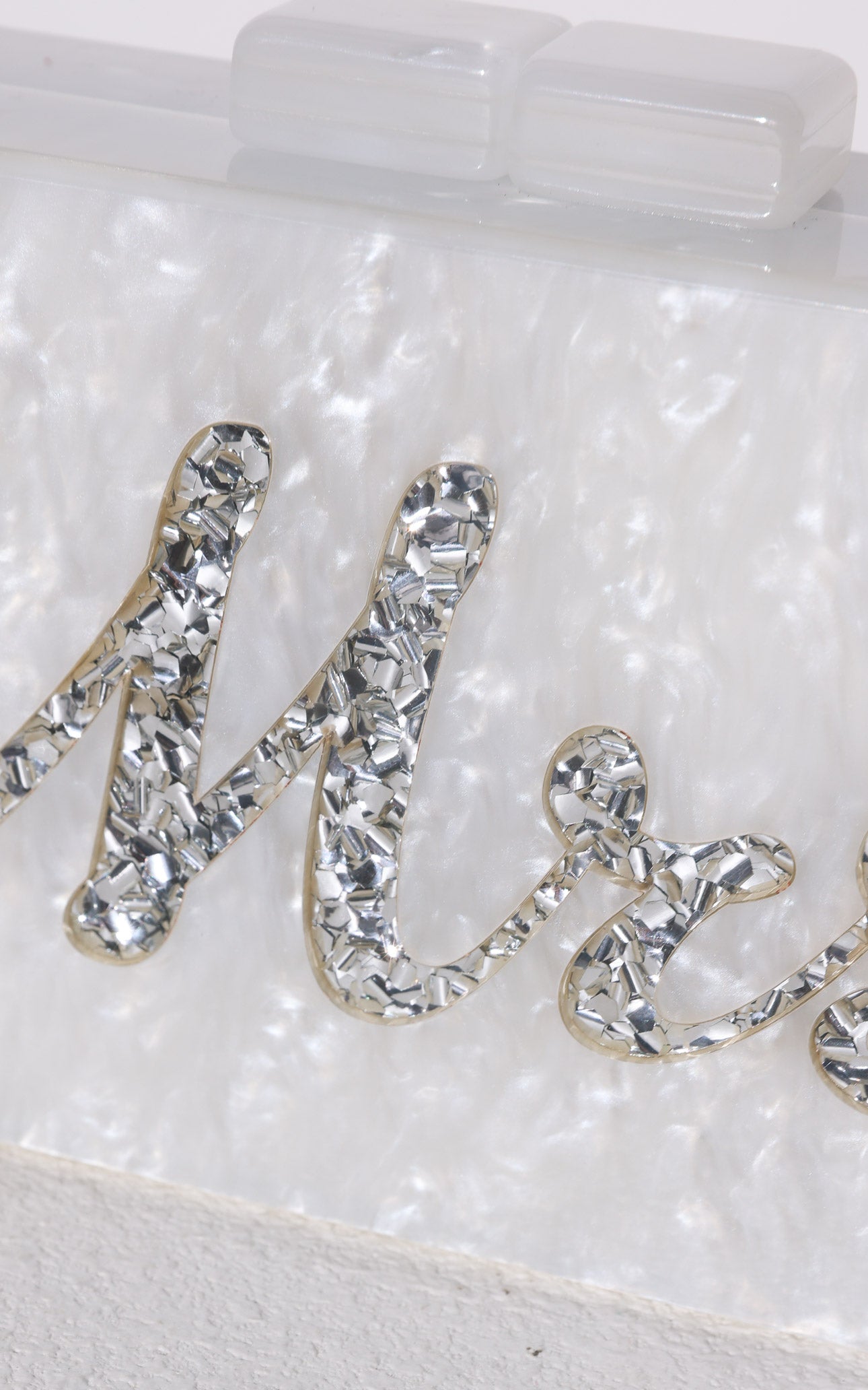 Eternity Clutch Bag - Silver Mrs