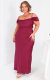 (Preorder) Evangelista Maxi Dress - Plum