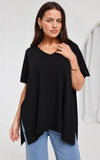 Evianna Diamante Knit Top - Black