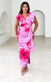 Fredrika Midi Dress - Lilac Pink Floral