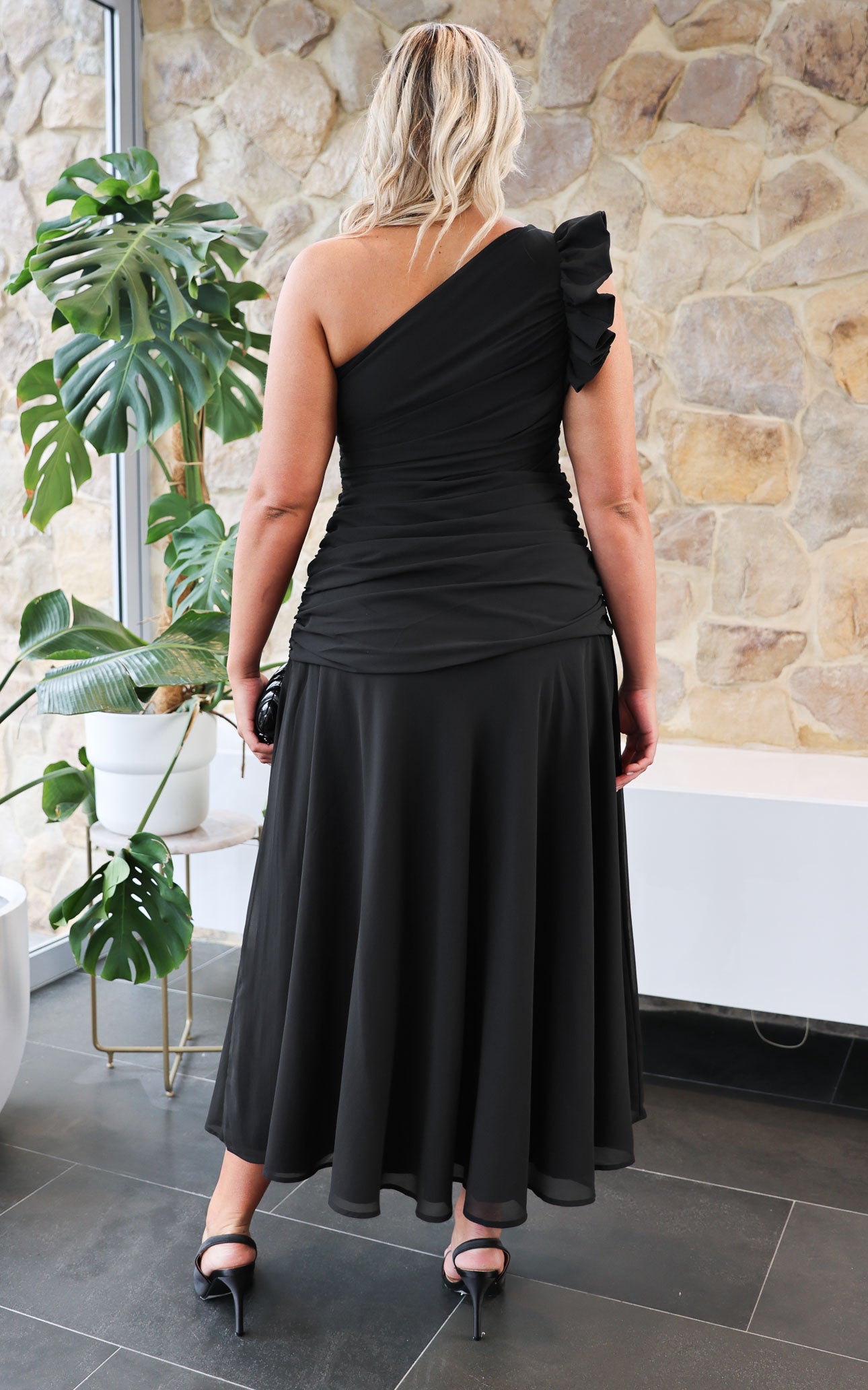Flirtunia Maxi Dress - Black