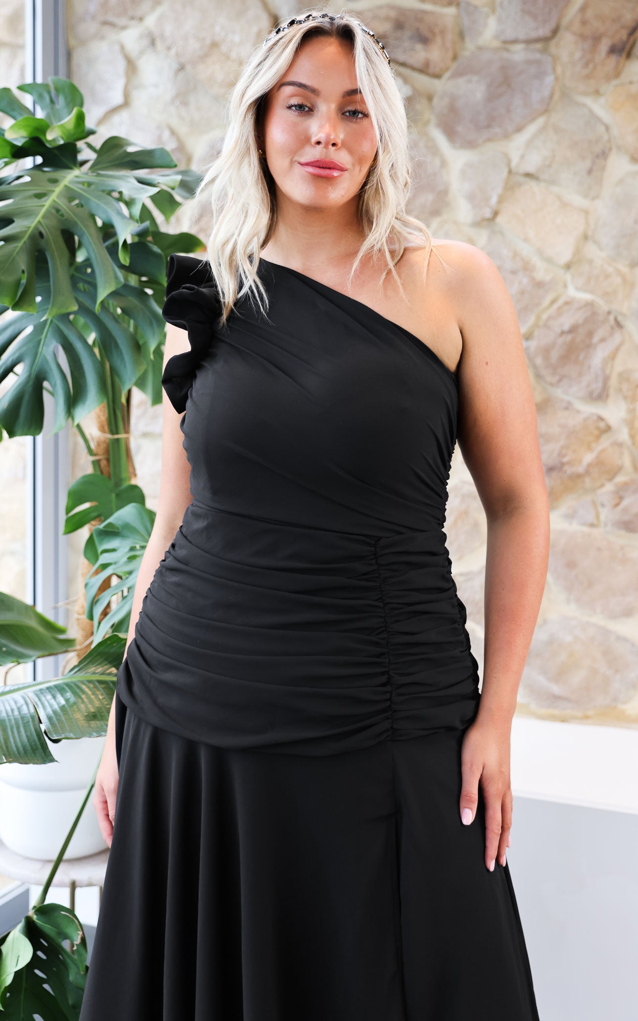 Flirtunia Maxi Dress - Black