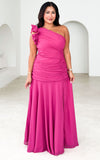 Flirtunia Maxi Dress - Magenta