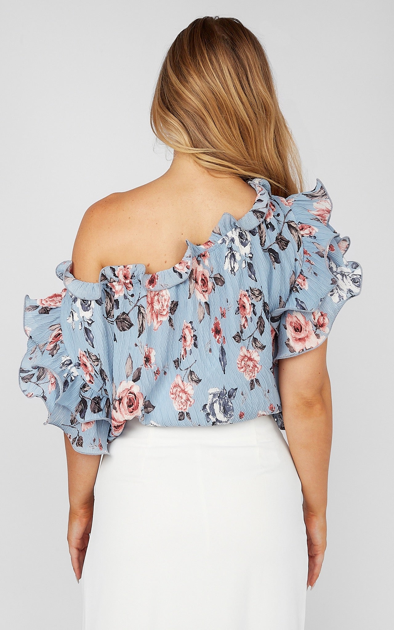 Florence Top - Blue Rose