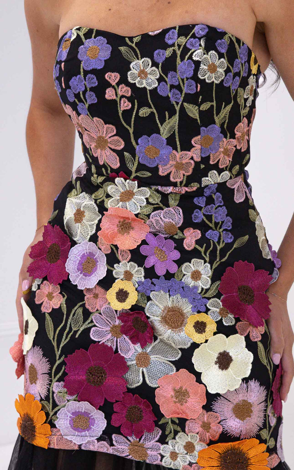 Fleura Maxi Dress - Black Multi Floral