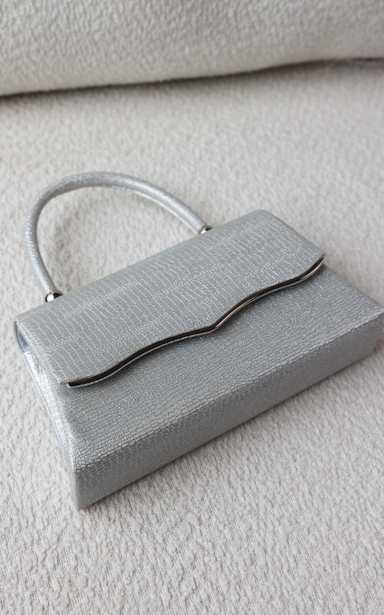 Jalisa Texture Bag - Silver Metallic
