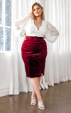 Gateau Skirt - Burgundy