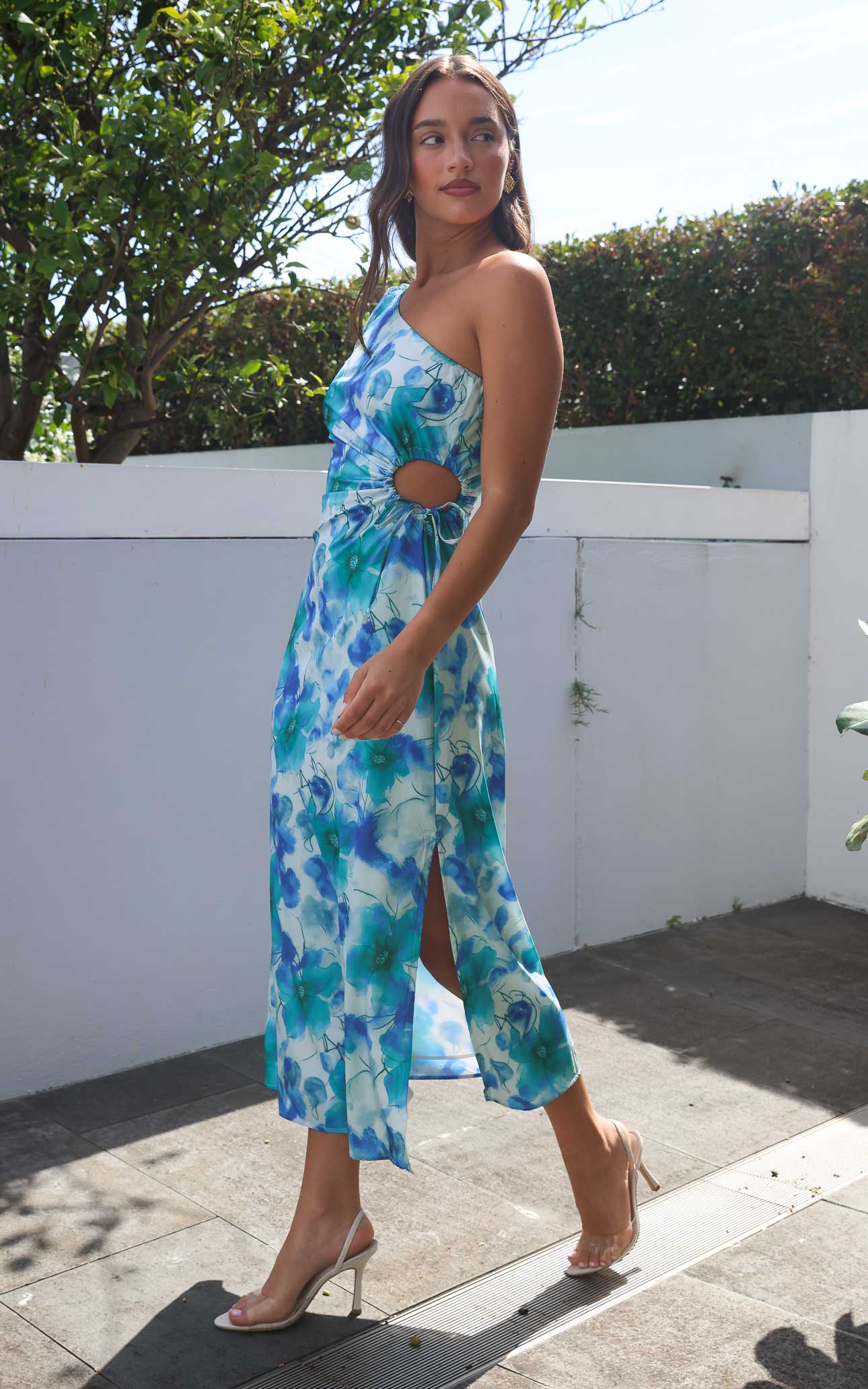 Gia Maxi Dress - Blue Floral