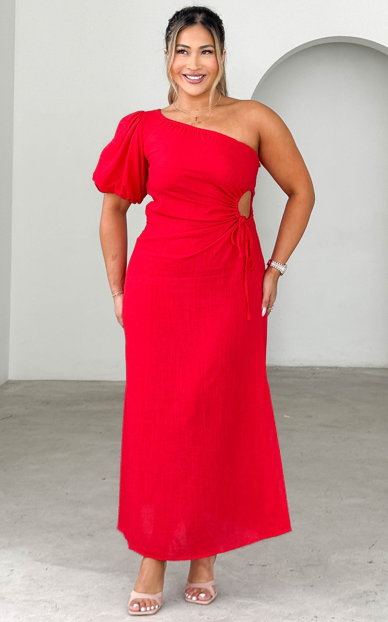 Gia Maxi Dress - Red