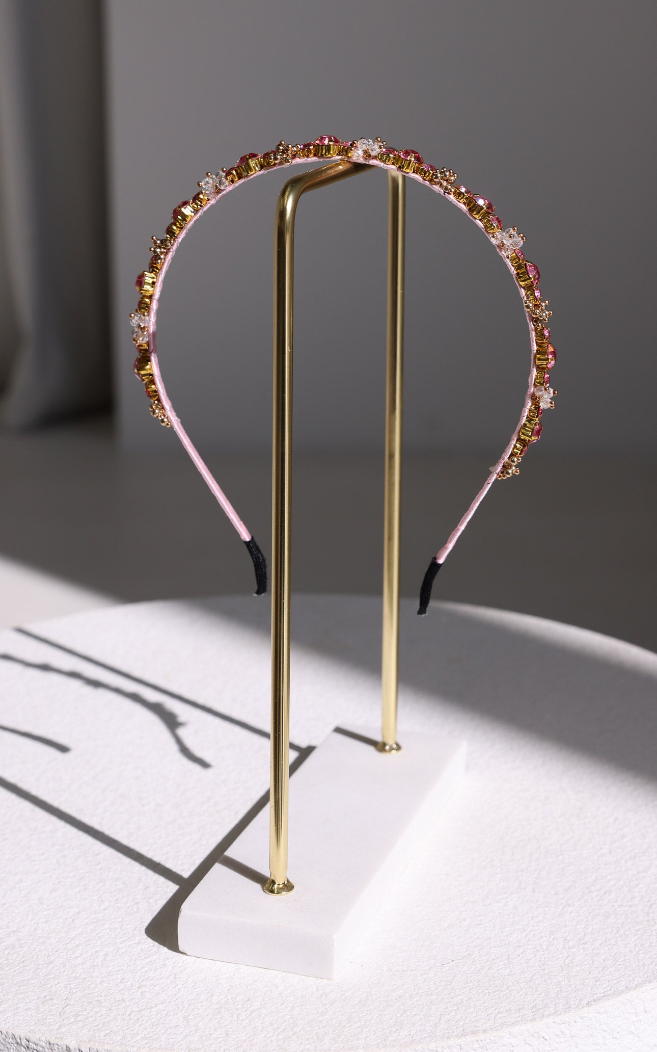 Gewel Headband - Pink Diamante Bead