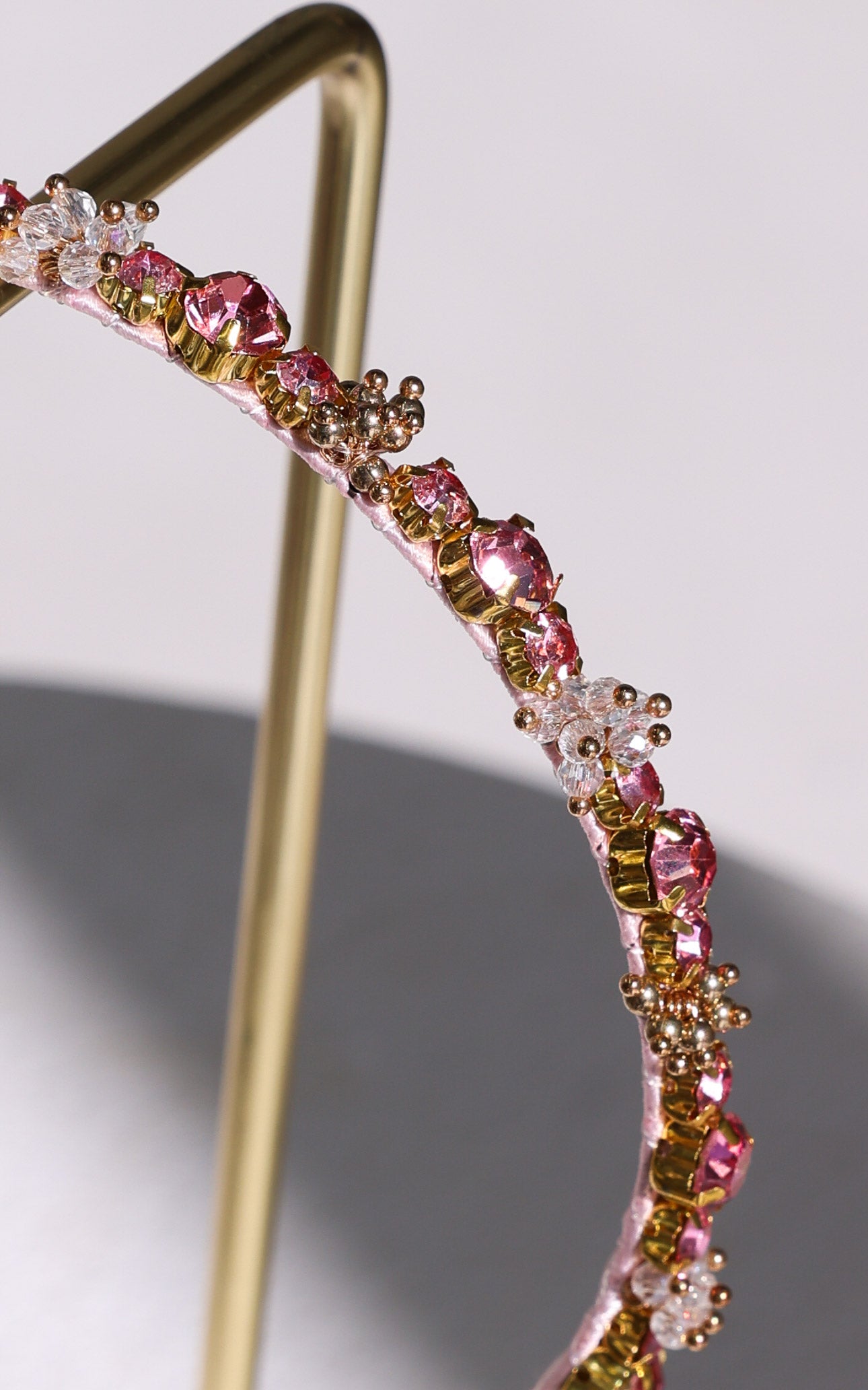 Gewel Headband - Pink Diamante Bead