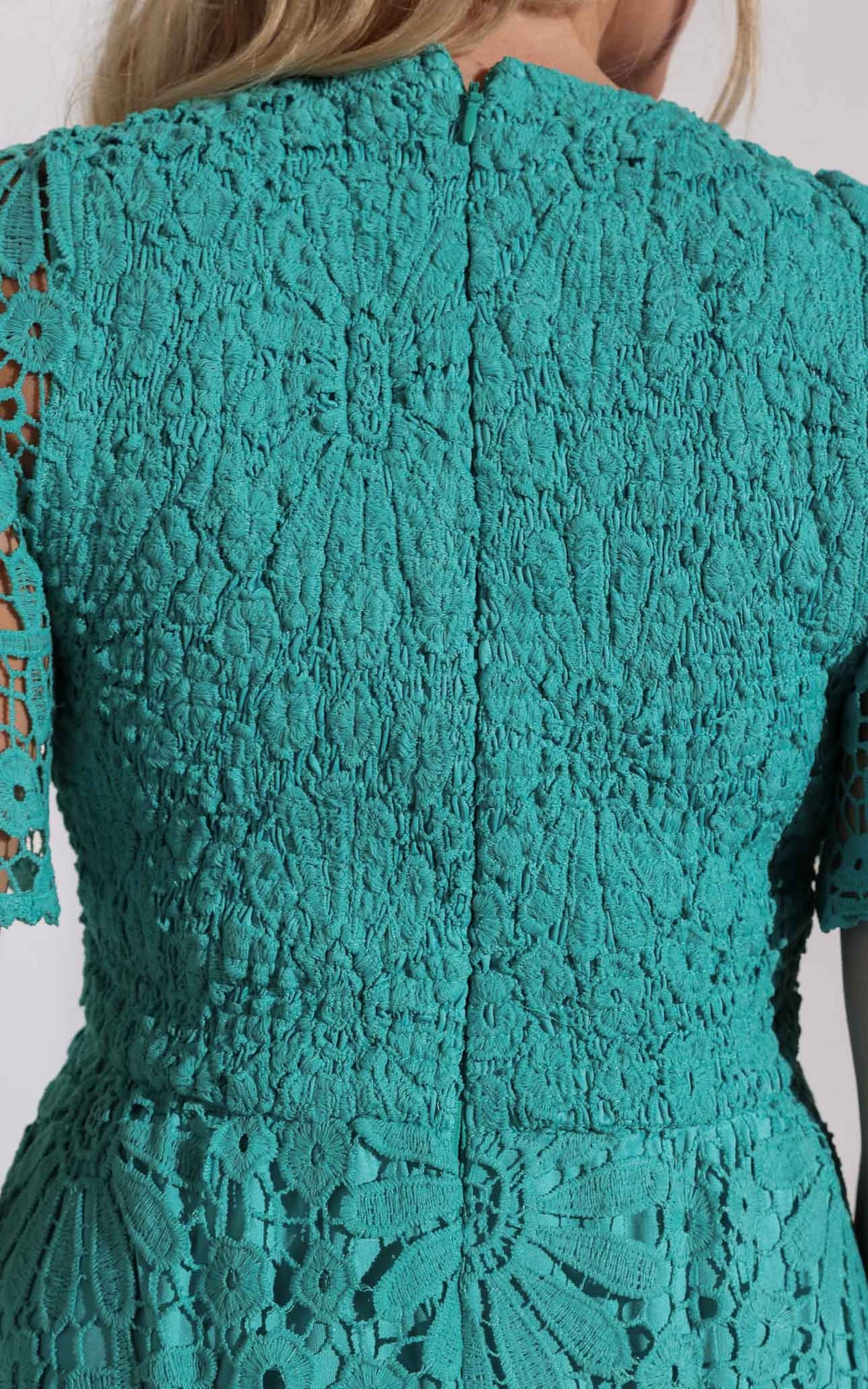 Haizlee Lace Maxi Dress - Turquoise
