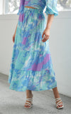 Tilly Maxi Skirt - Blue Lilac Multi