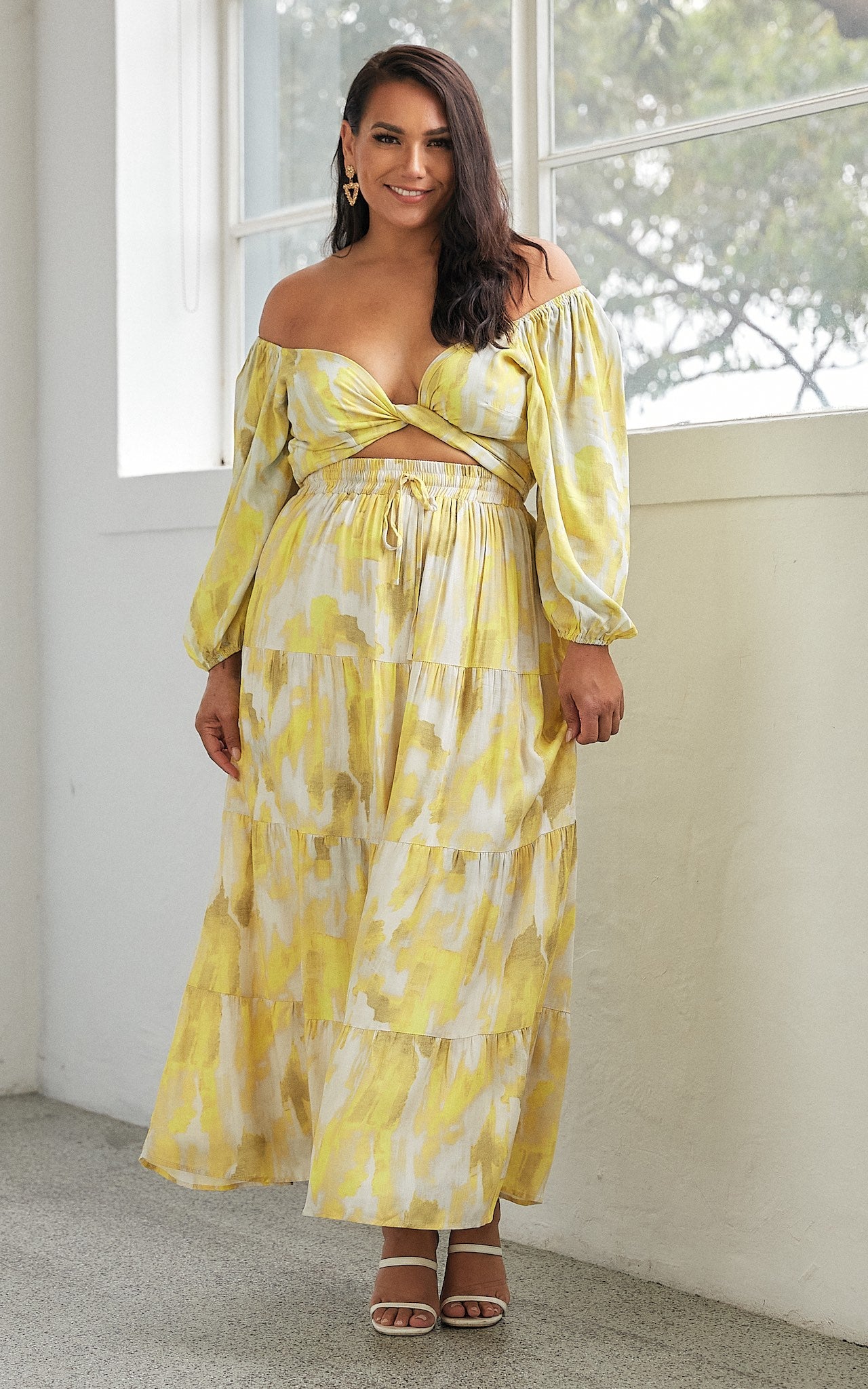 Tilly Maxi Skirt - Yellow Print