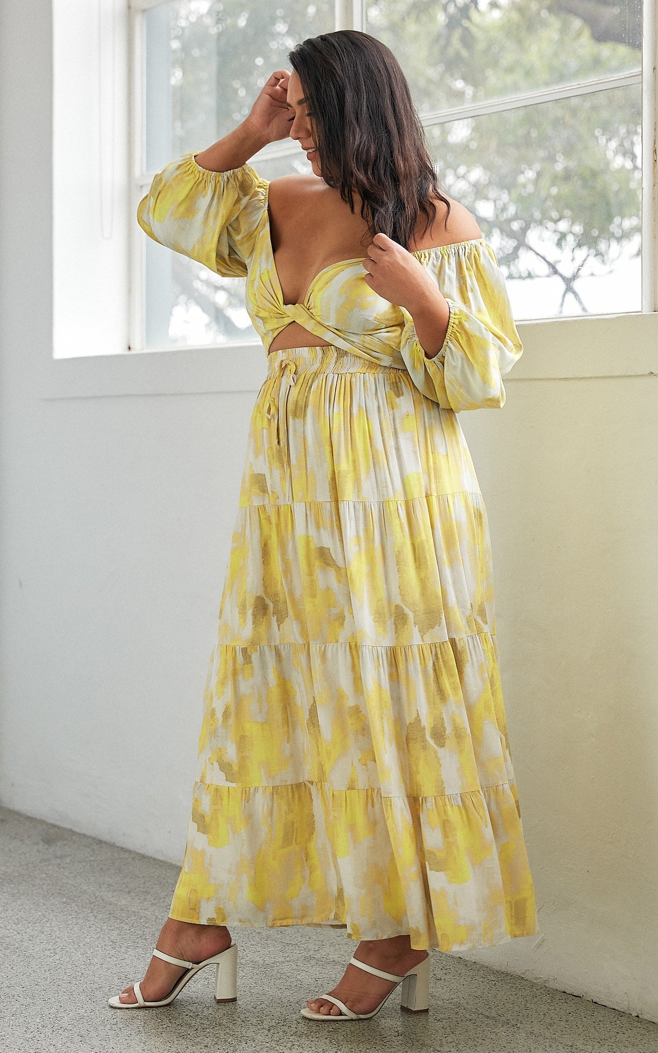 Tilly Maxi Skirt - Yellow Print