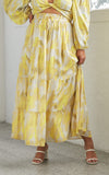 Tilly Maxi Skirt - Yellow Print