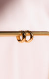 Henrey Dainty Hoop Earrings - Gold Simple