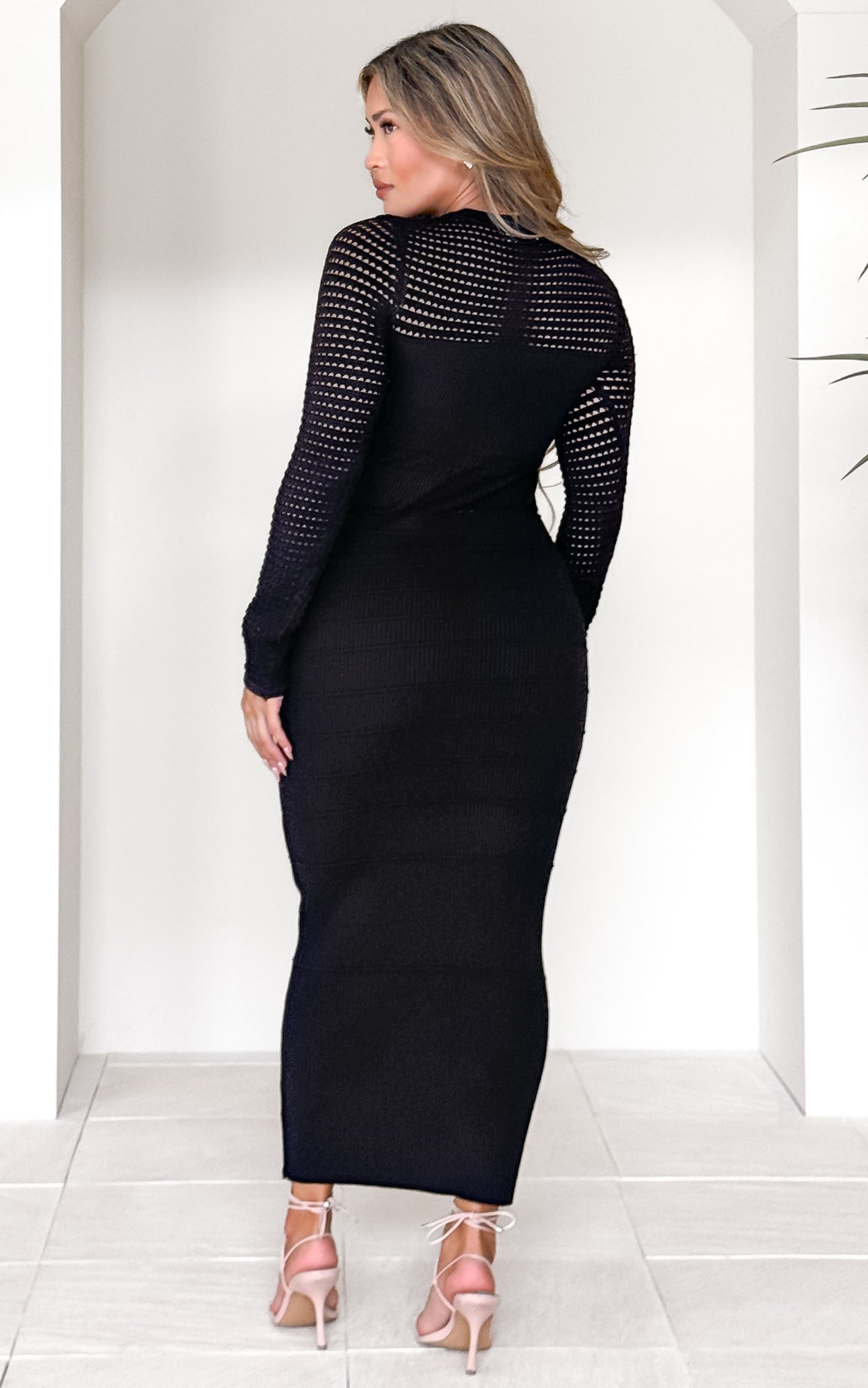 Hewitt Knit Maxi Dress - Black