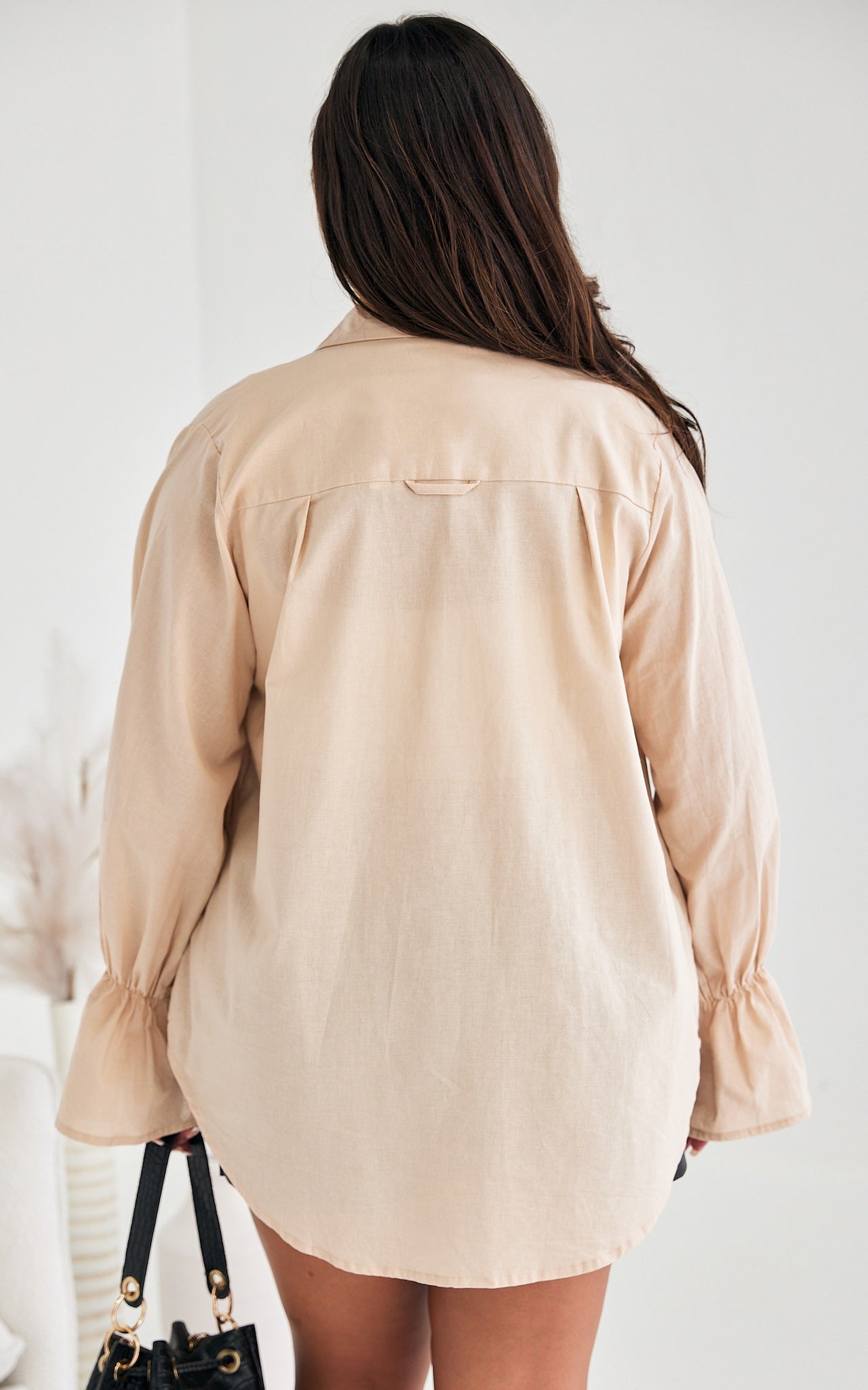 Howl Shirt Blouse - Beige