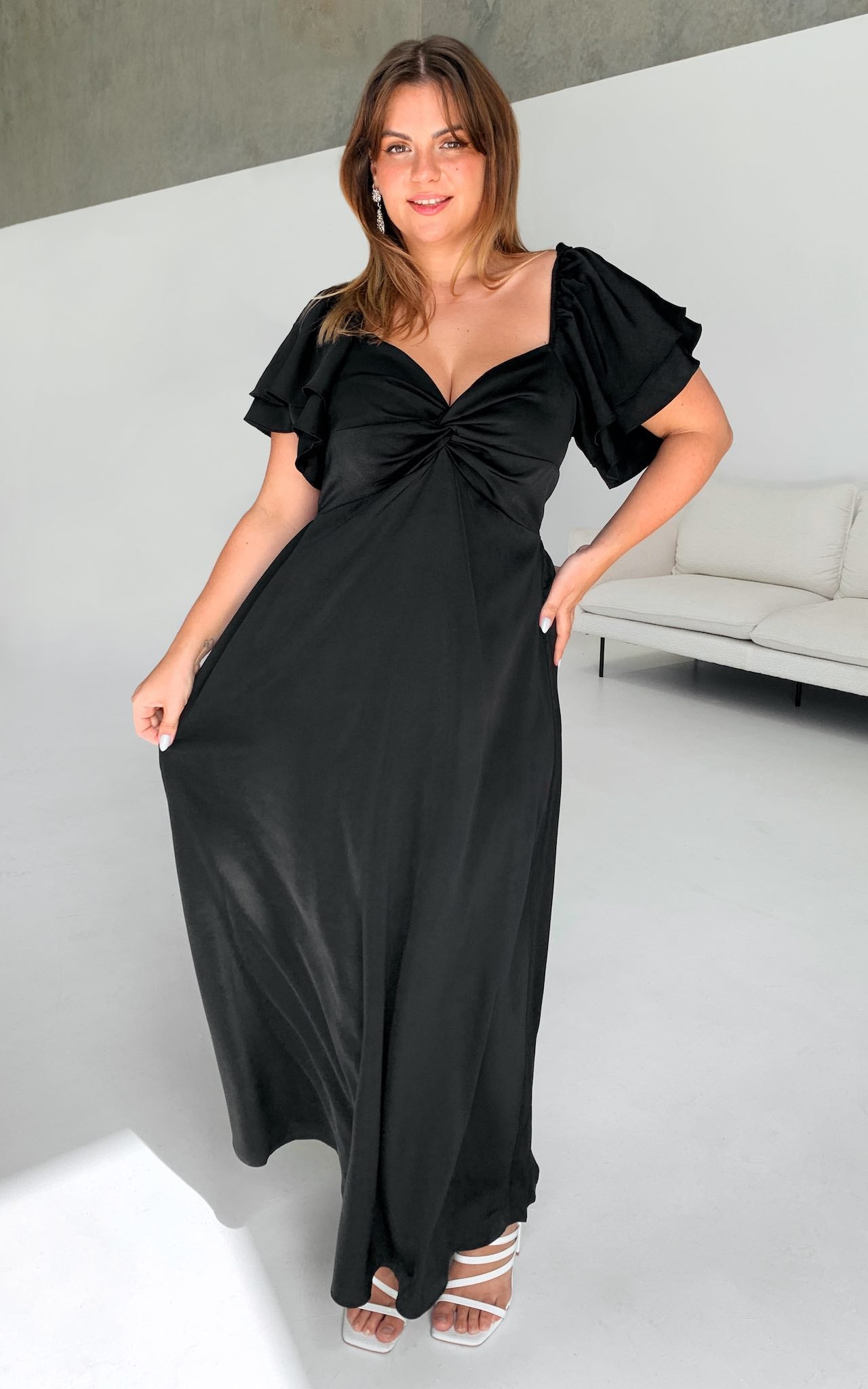 In The Sky Maxi Dress - Black