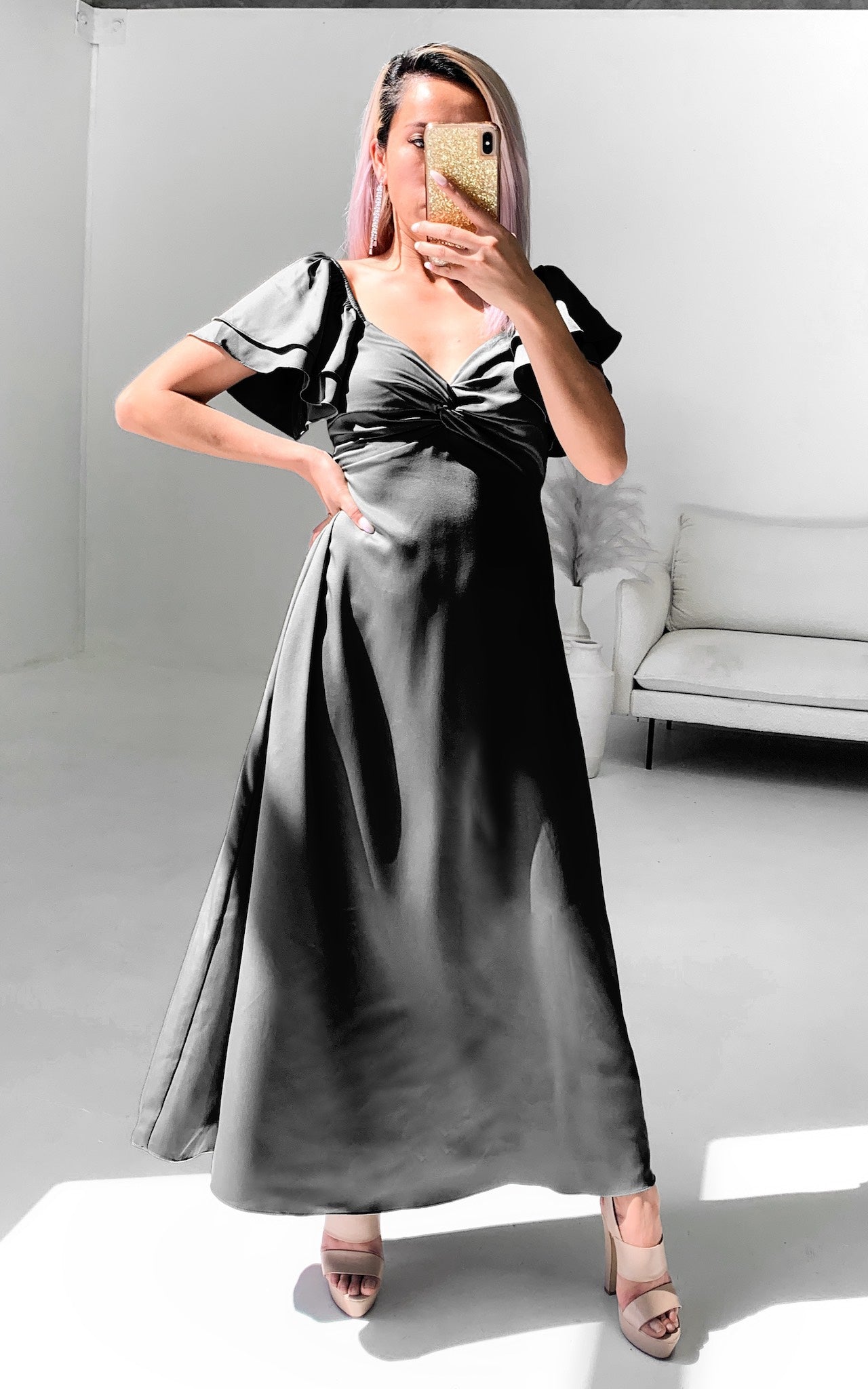 In The Sky Maxi Dress - Black