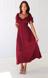 In The Sky Maxi Dress - Wine