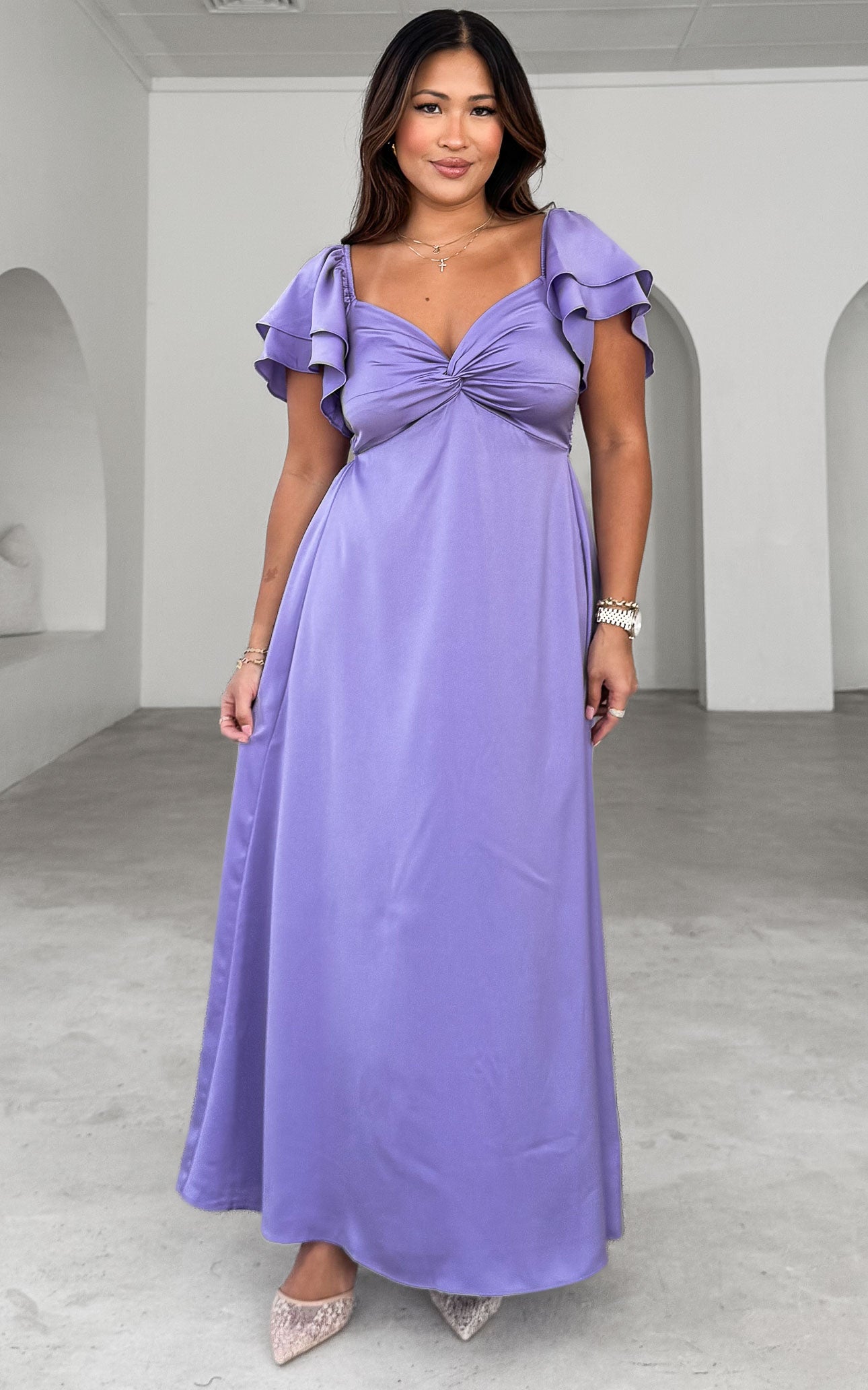 In The Sky Maxi Dress - Lilac