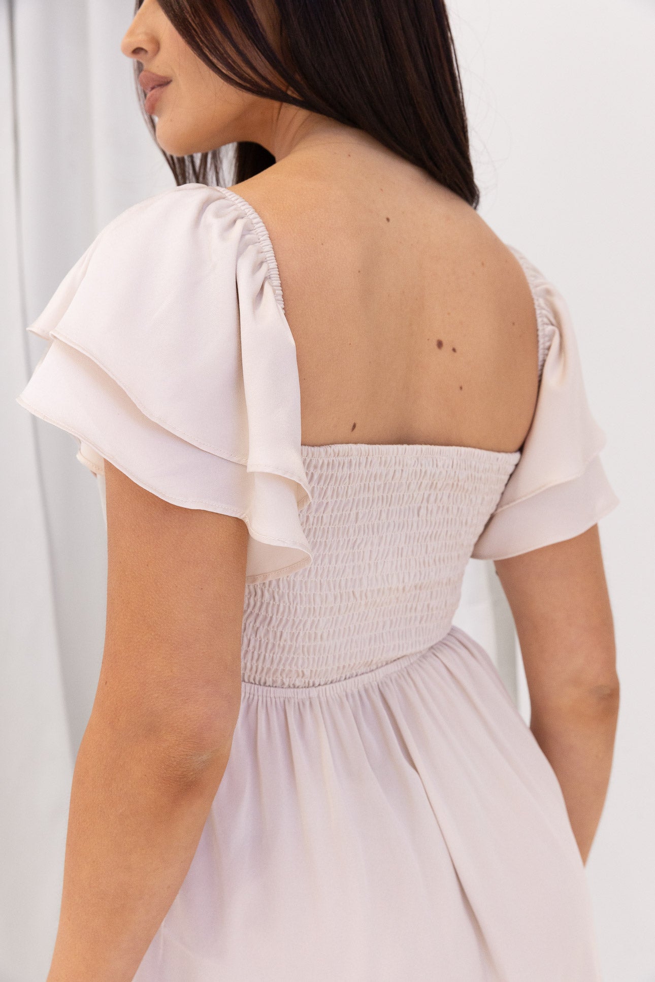 In The Sky Maxi Dress - Bone