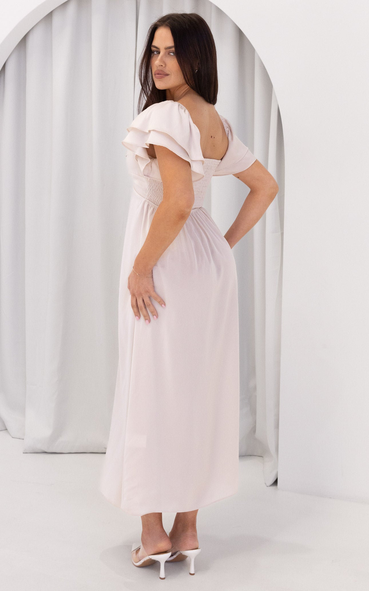 In The Sky Maxi Dress - Bone