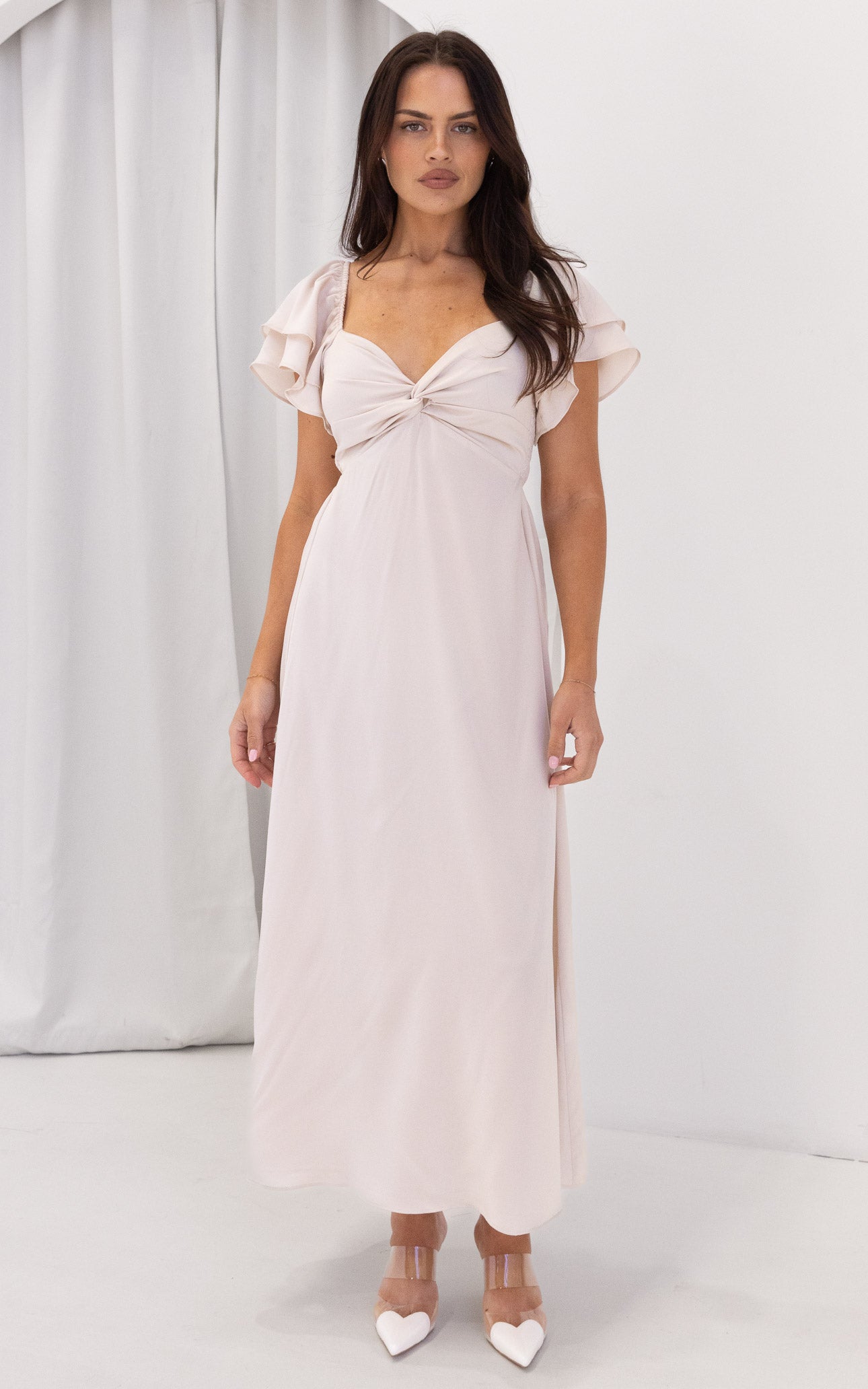 In The Sky Maxi Dress - Bone
