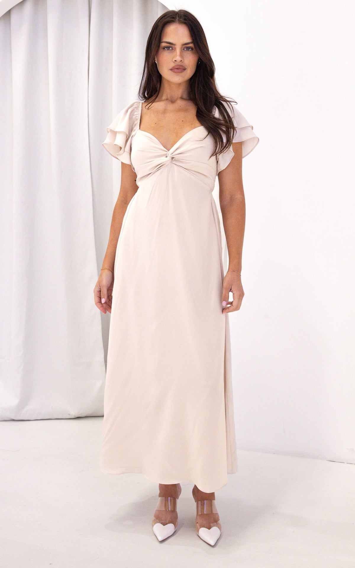 (PREORDER) In The Sky Maxi Dress - Bone