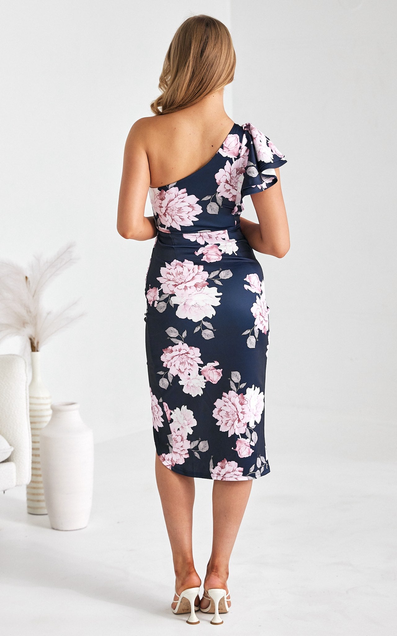 Jace Midi Dress - Navy Floral