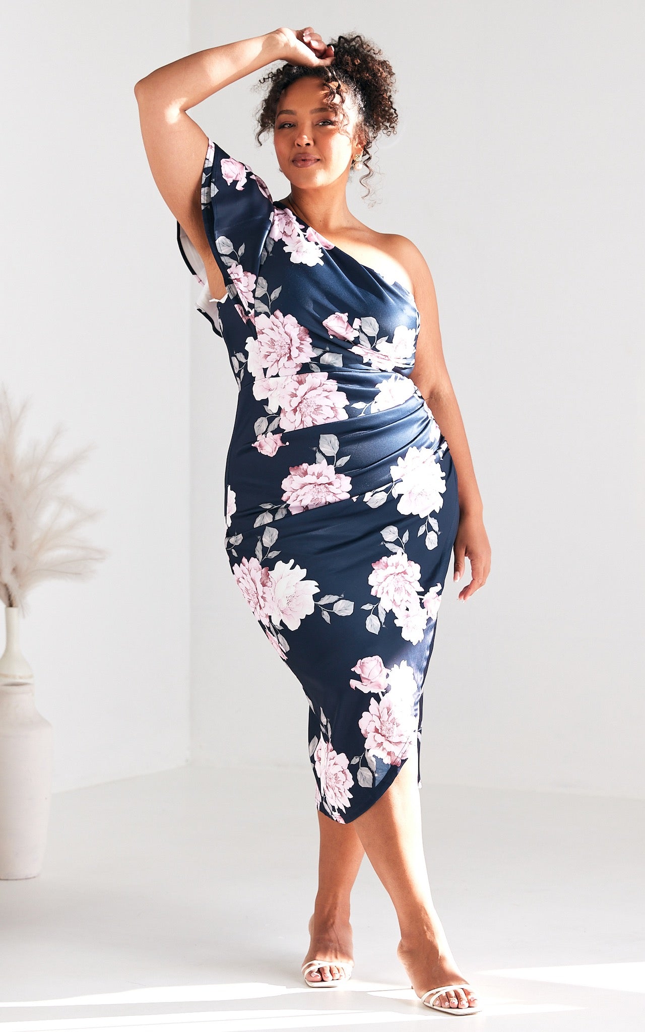 Jace Midi Dress - Navy Floral