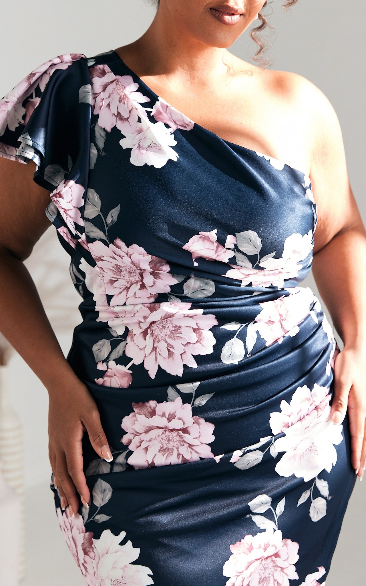 Jace Midi Dress - Navy Floral