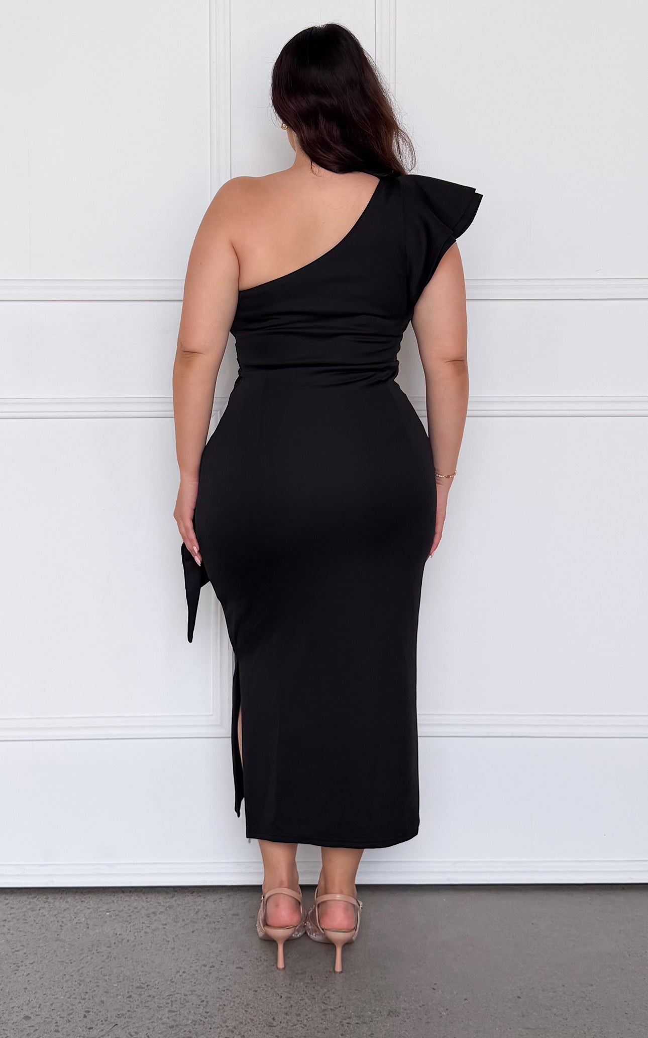 Jacee Midi Dress - Black