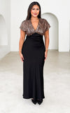 Jacqueline Maxi Dress - Black Bronze Sequin