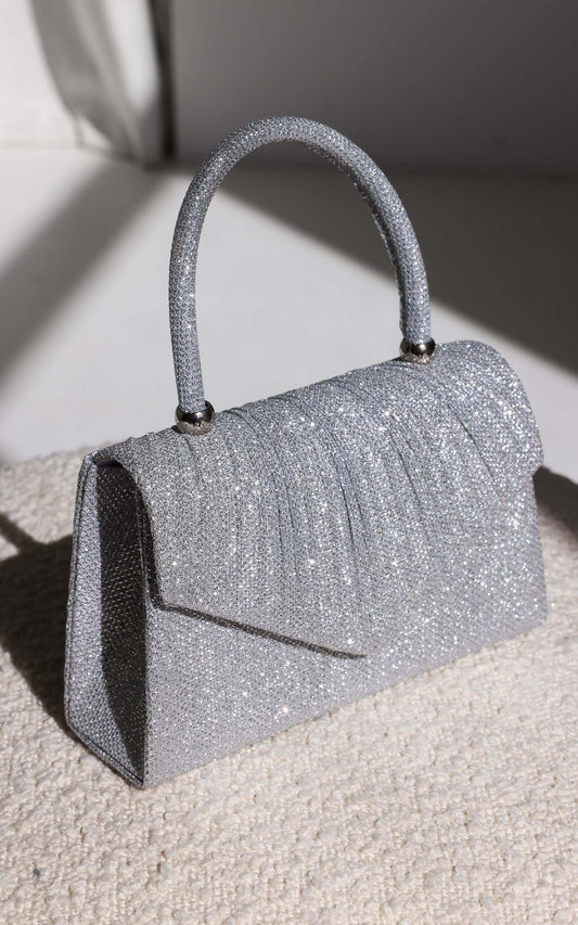 Yalena Shimmer Bag - Silver