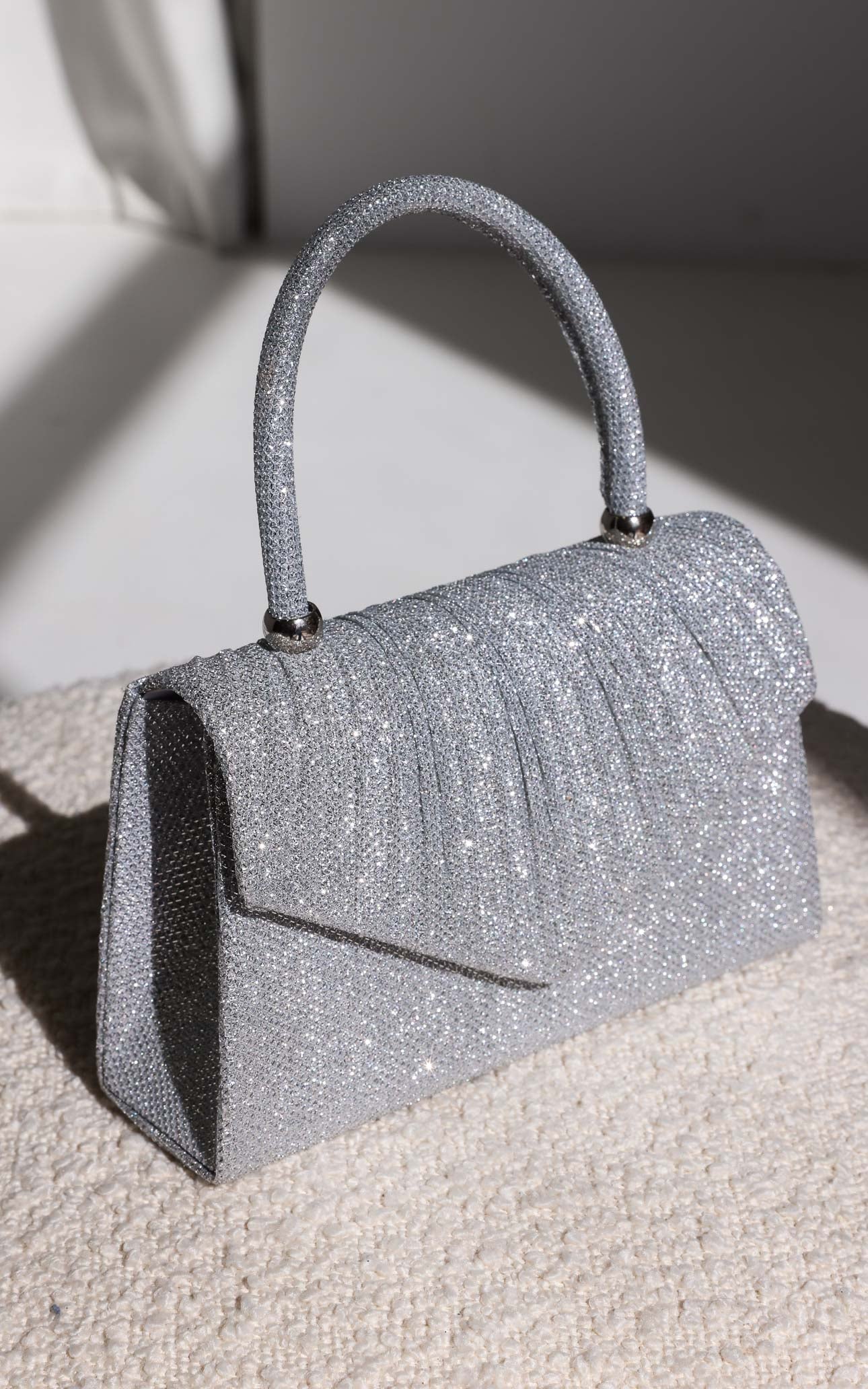 Yalena Shimmer Bag - Silver