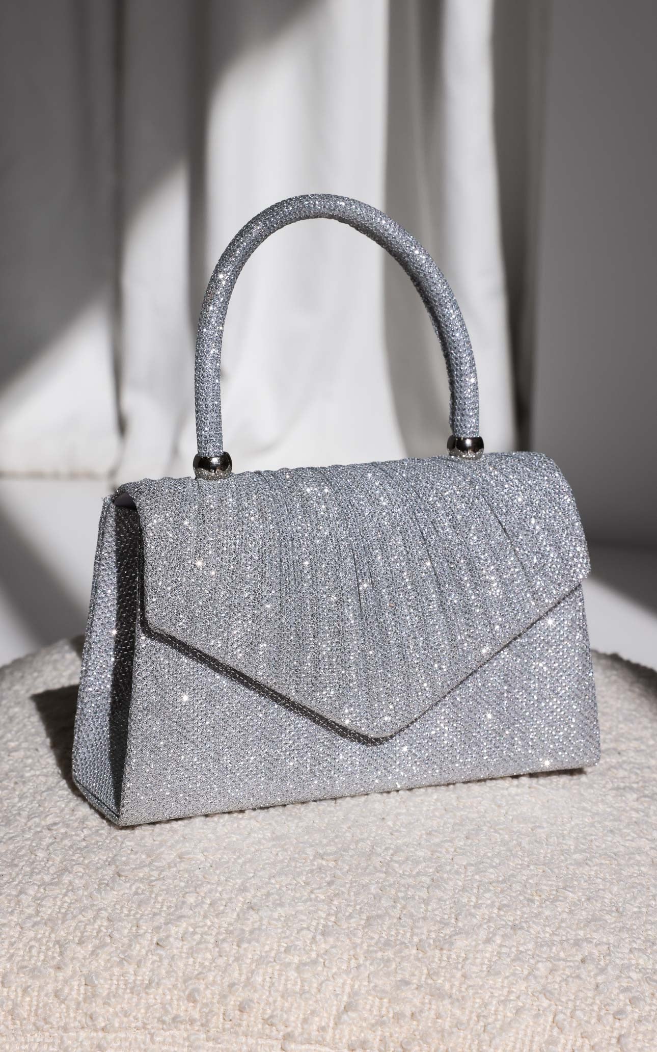 Yalena Shimmer Bag - Silver