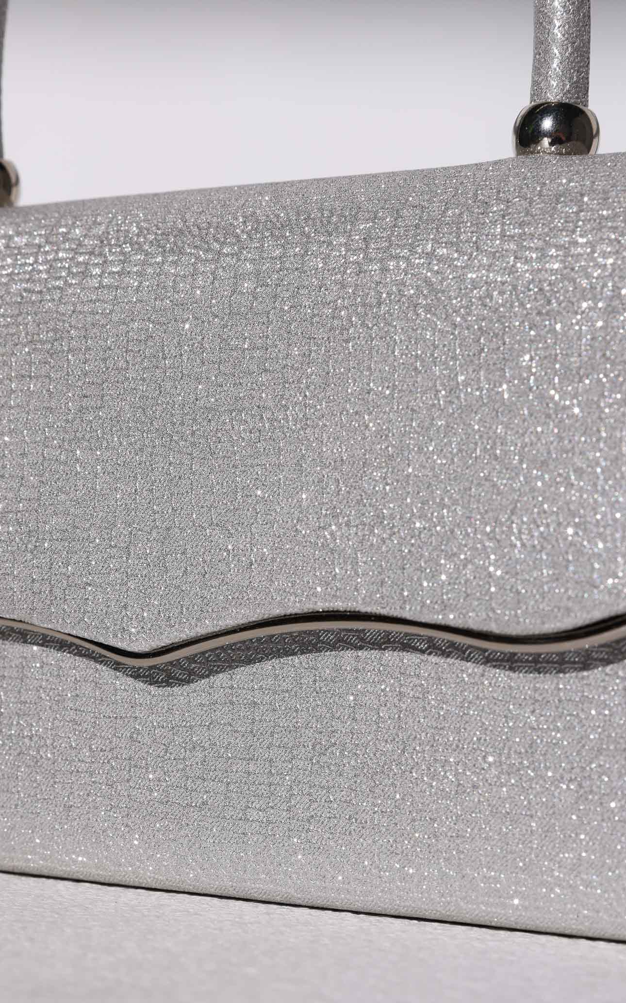 Jalisa Texture Bag - Silver Metallic