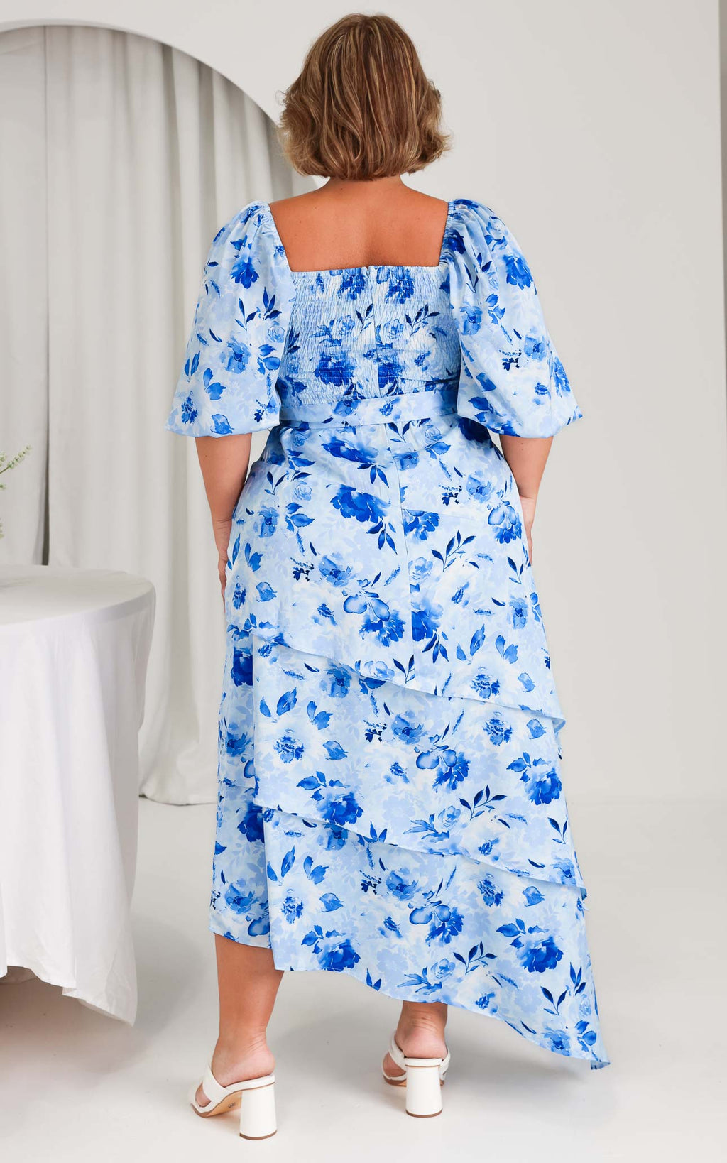 Janice Maxi Dress - Blue Floral