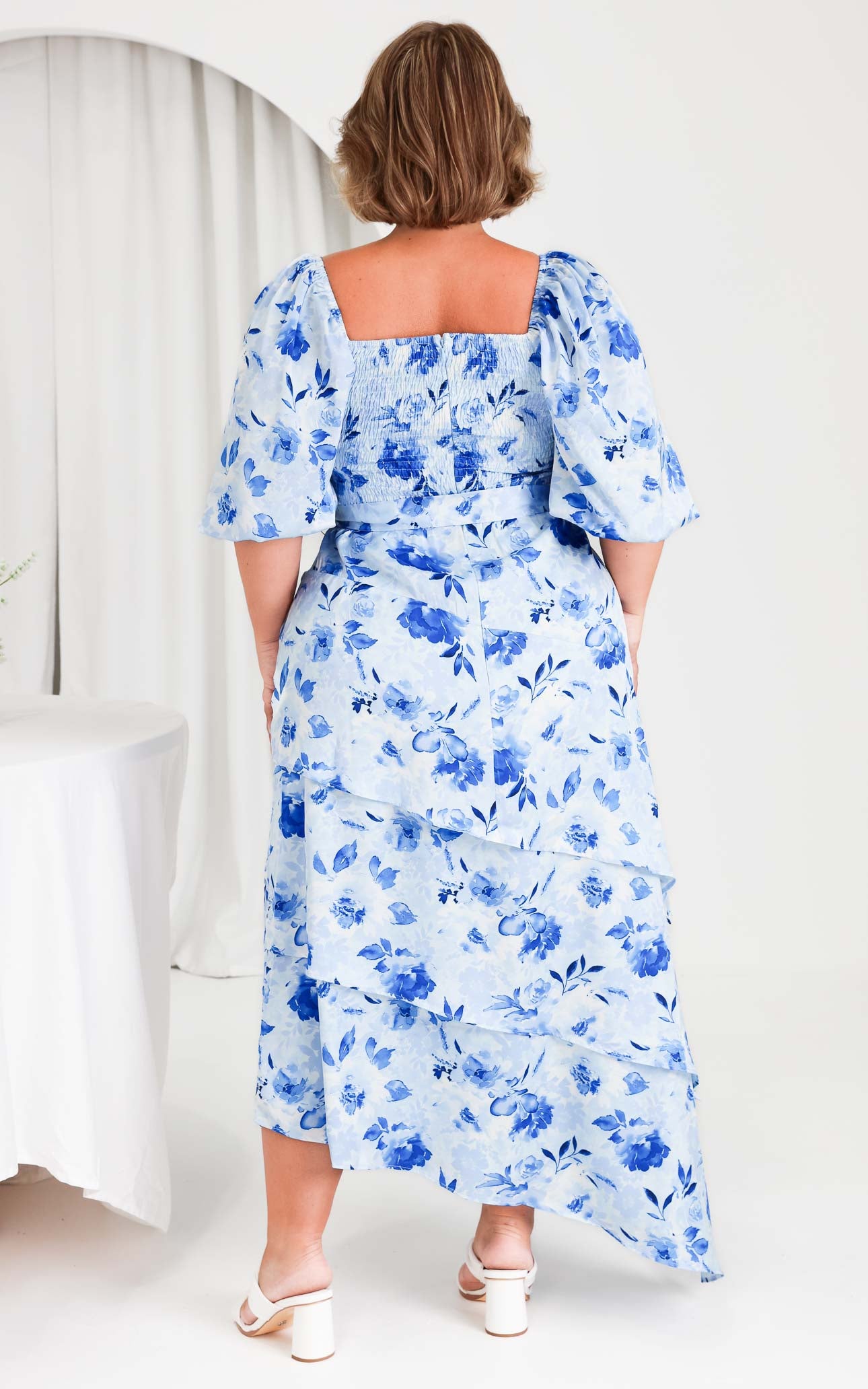 (Preorder) Janice Maxi Dress - Blue Floral