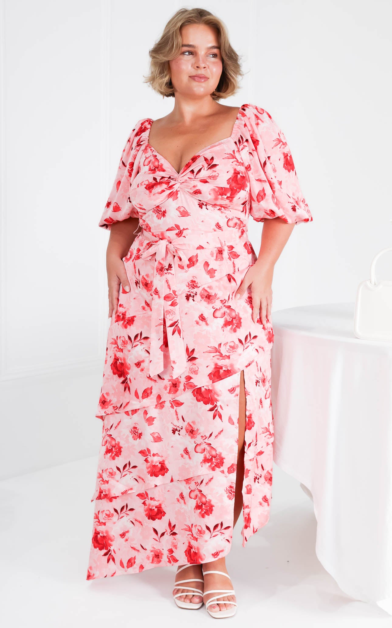 (Preorder) Janice Maxi Dress - Pink Floral