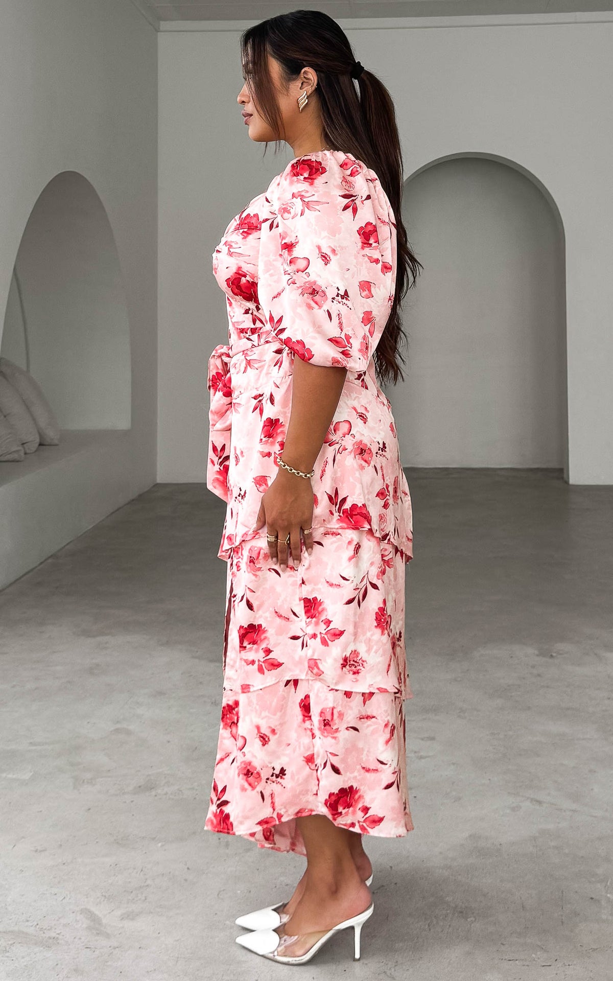 Janice Maxi Dress - Pink Floral