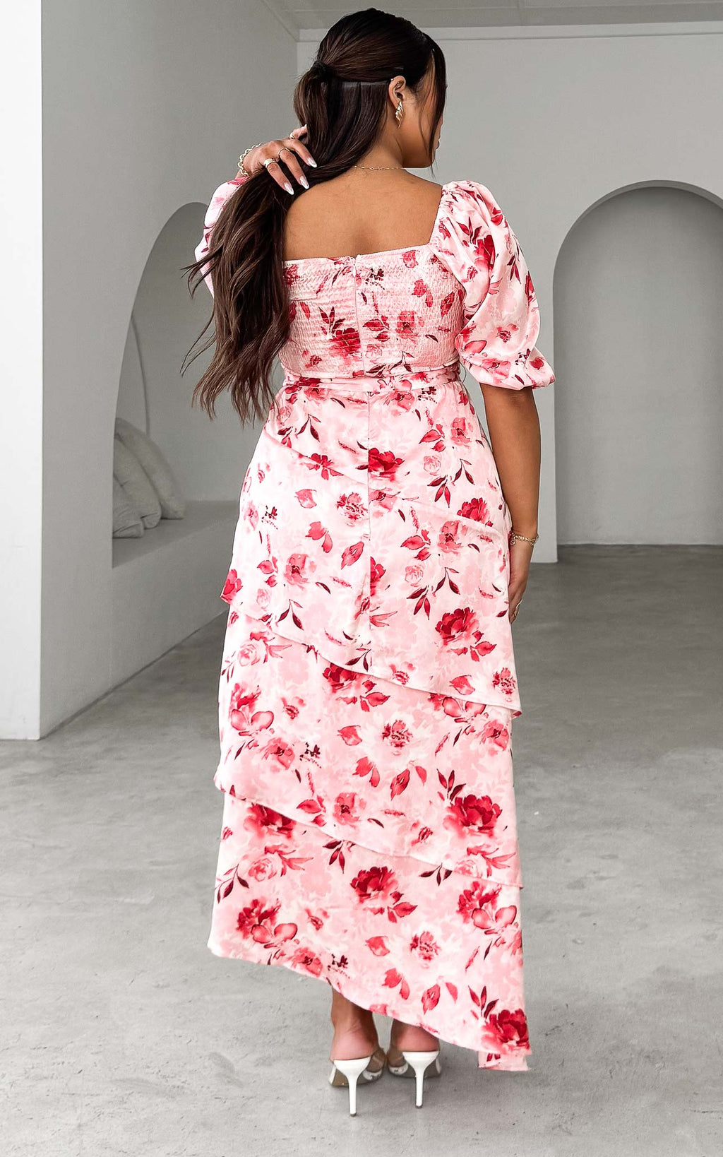 Janice Maxi Dress - Pink Floral