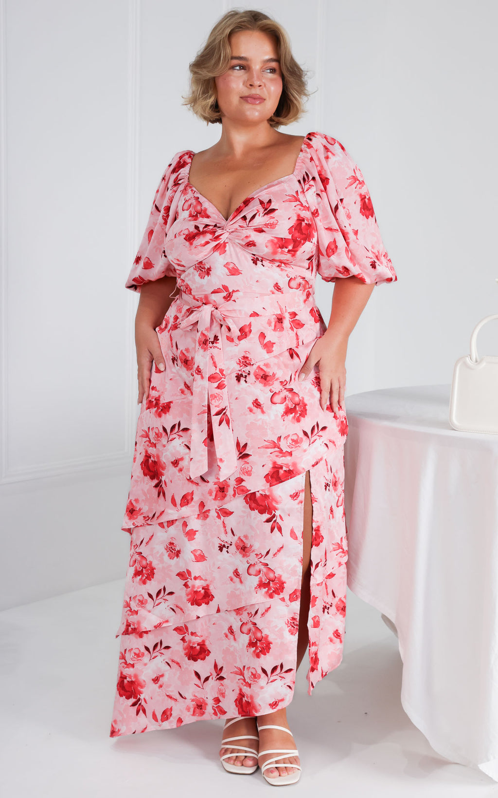 Janice Maxi Dress - Pink Floral